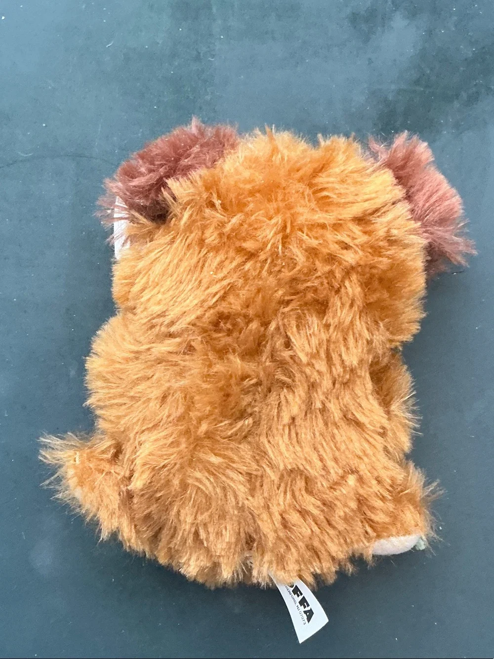 Goffa Brown Fluffy Plush Dog with Dog Bone